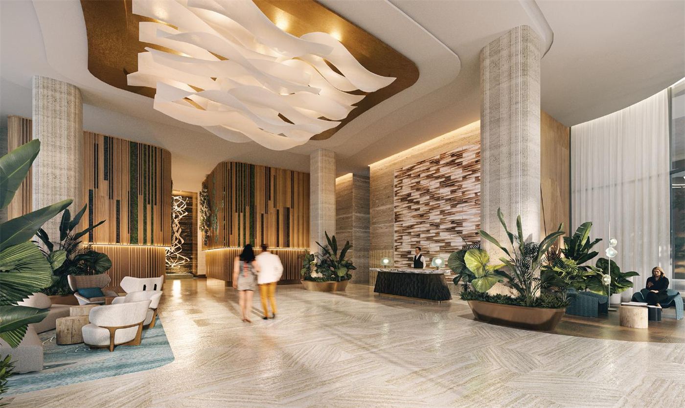 Residential lobby, artist's impression